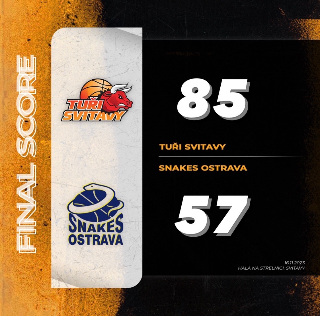 Dohrávka se Snakes Ostrava v režii Turů